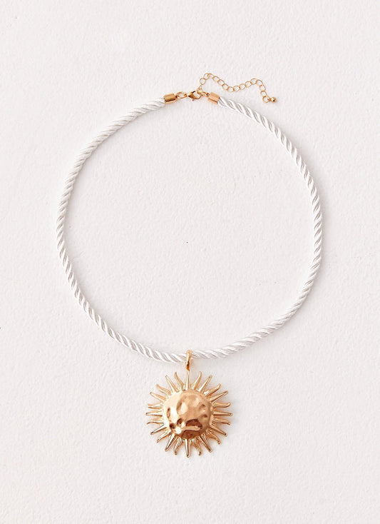 Amber Necklace - Gold