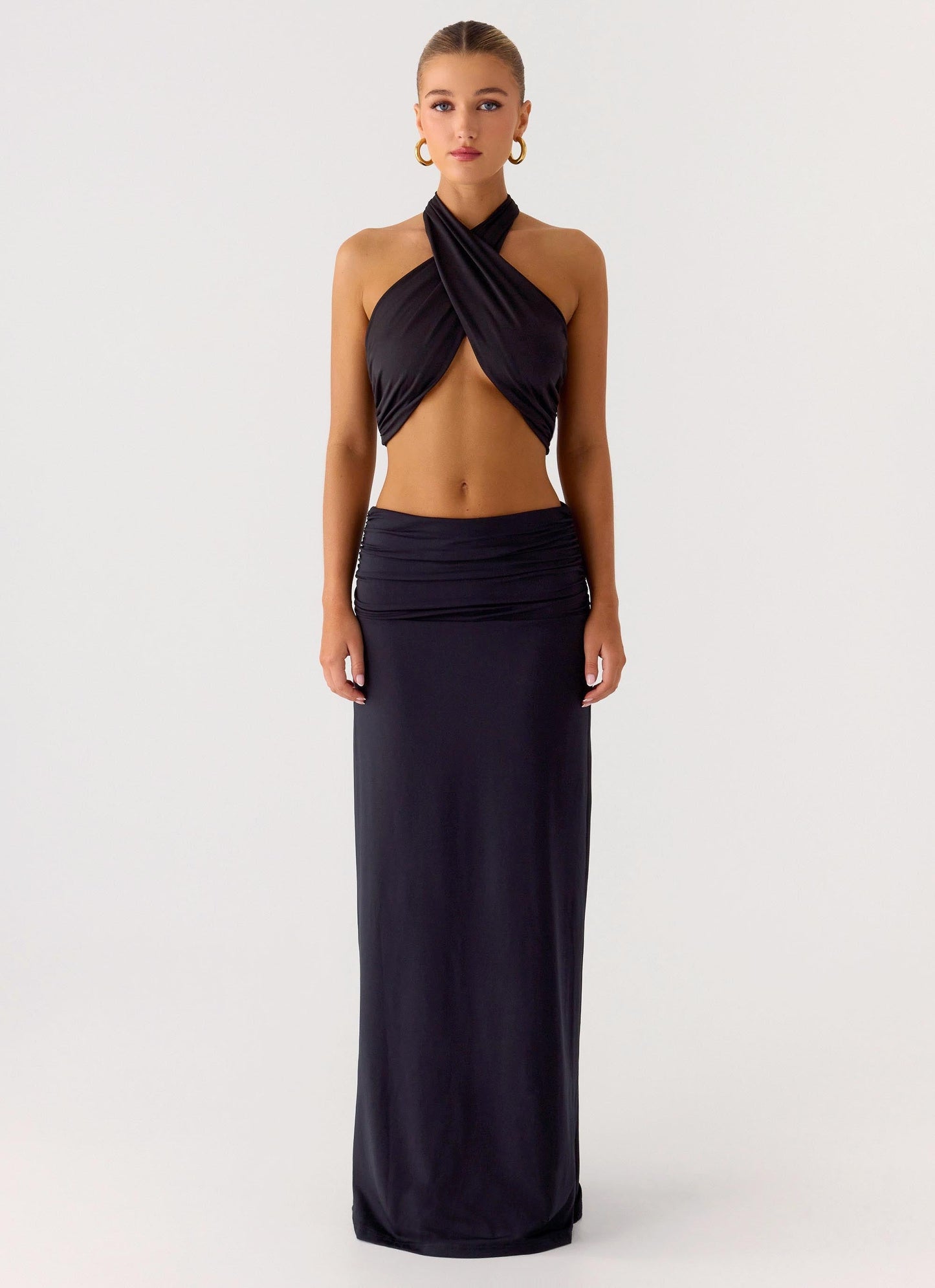 Coletta Wrap Top - Black