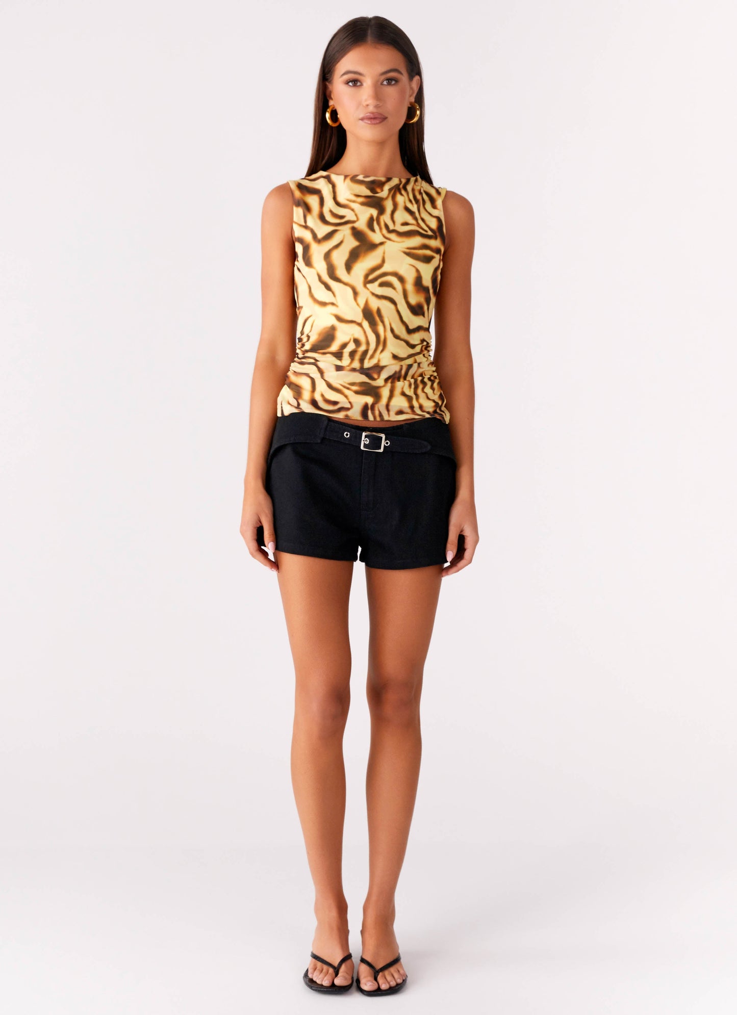 On read Tank Top - Yellow Zebra