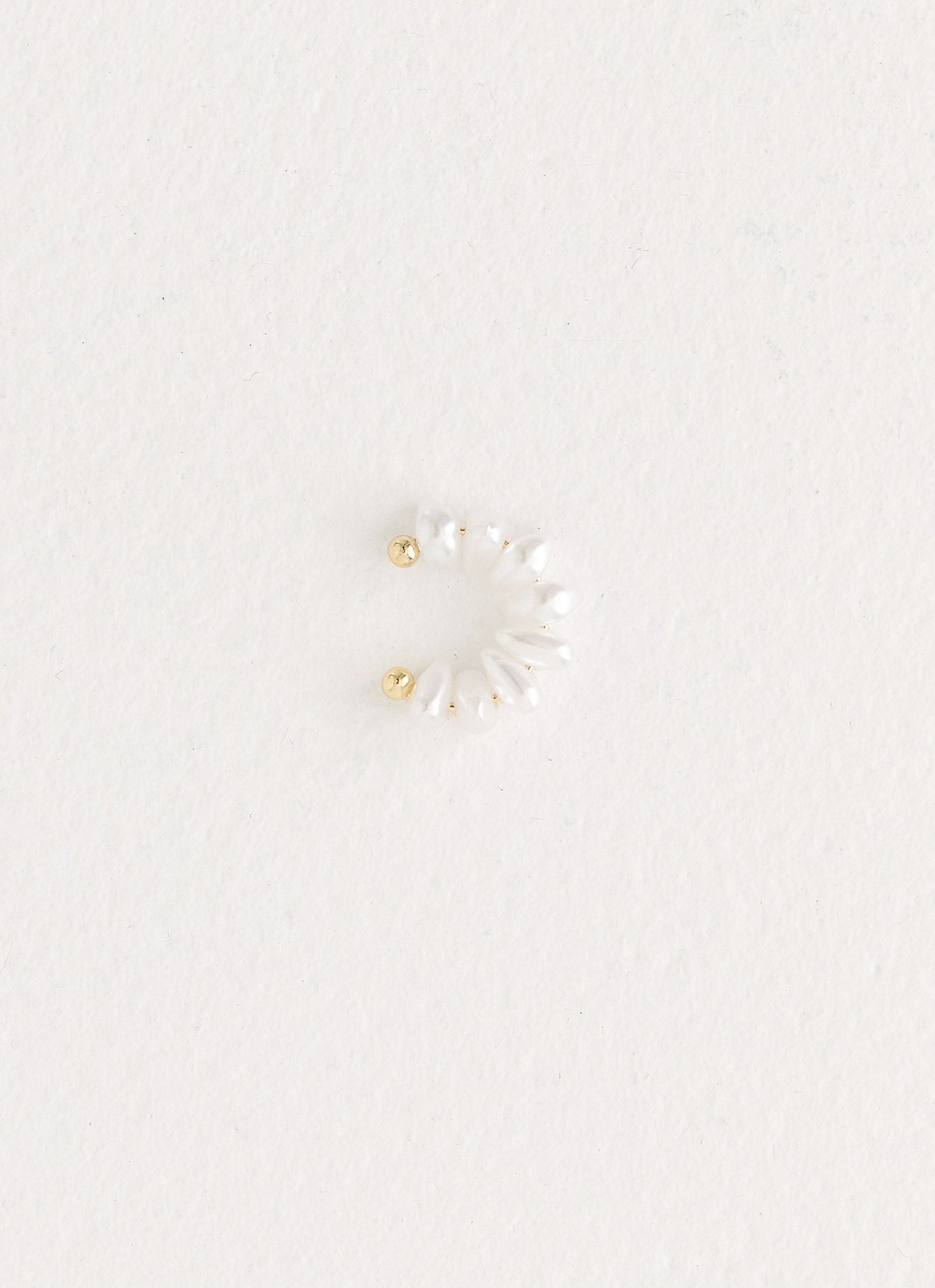 Pearl Drop Ear Cuff - Pearl