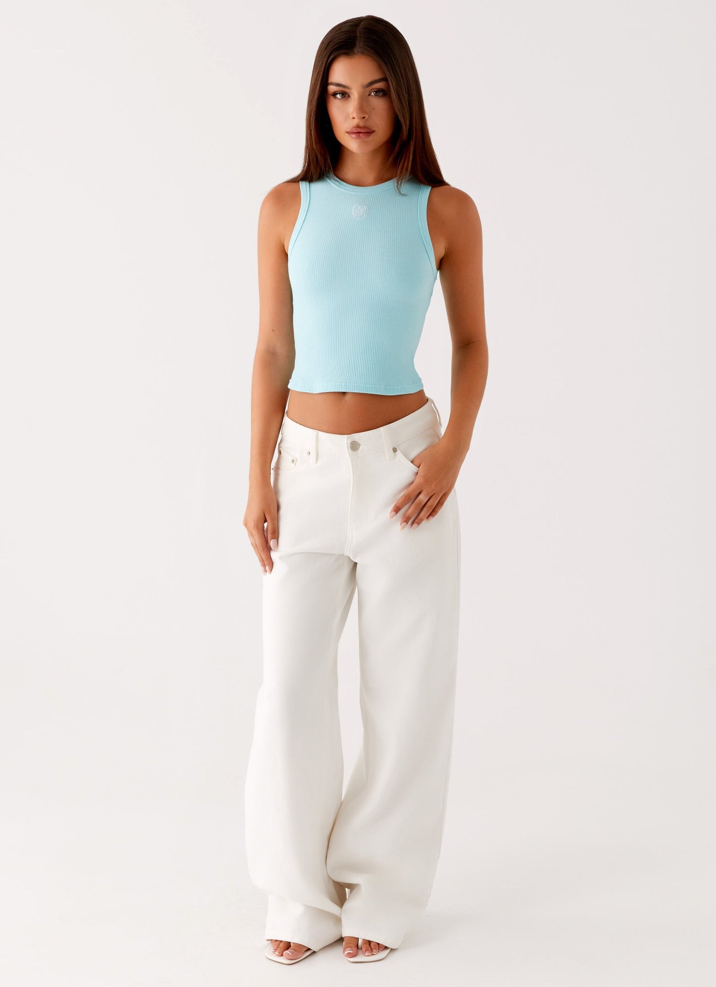 Veda Tank Top - Turquoise